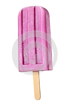 Pink ice pop isolated