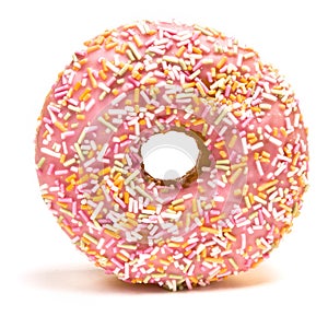 Pink Iced Doughnut photo