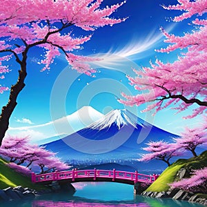 pink inspired mountain fuji cherry tree