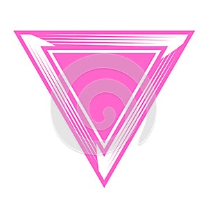 Pink Inverted Triangle LGBT symbol