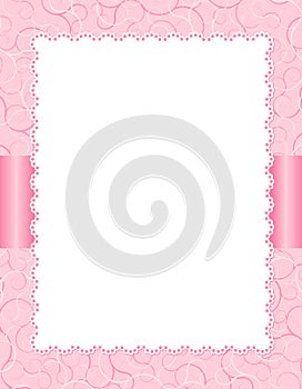 Pink invitation background