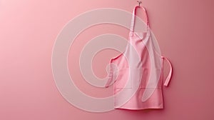 The pink kitchen apron.AI generated image
