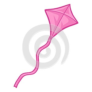 Pink Kite Drawing Illustration Vector Art