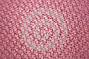 Pink knitted background