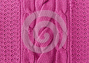 Pink Knitted Items.Hand Made;Fancywork.Background photo