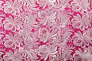 Pink and lace background