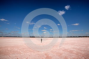 Pink Lake Victoria Australia