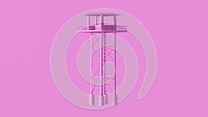 Pink Large Watch Tower with Stairs