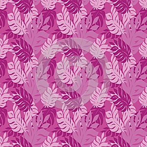 Pink Leaf Seamless texture