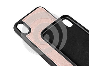Pink leather case for iphone