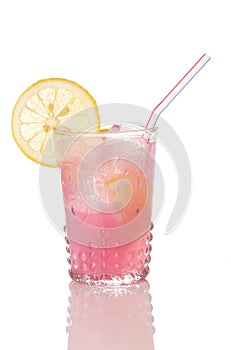 Pink Lemonade In Old Style Glass