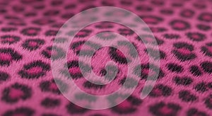 Pink Leopard Print Pattern Texture Close-up