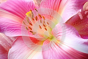 Pink lily flower macro close up background high quality big size print