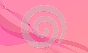 pink lines curves wave smooth gradient abstract background for artwork design