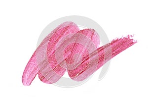 Pink lipstick sample