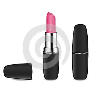 Pink lipstick photo