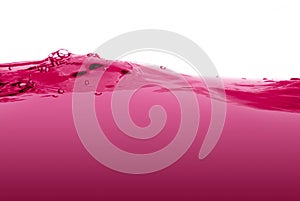 Pink liquid wave photo