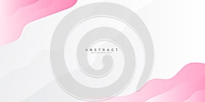 Pink Liquid Wave Abstract Background. Abstract pink wave lines on white background for valentine and girl. Suit for poster, flyer