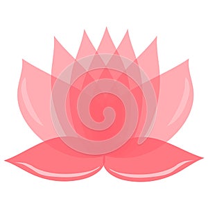 Pink lotus flower. Element of design. You can use as a logo