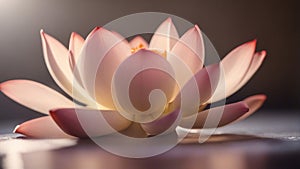 pink lotus flower A lotus flower that burns with inner light that reflects calmness