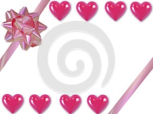 Pink love hearts