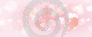 pink lovers heart banner