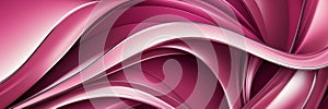 pink luxury smooth shiny metal theme curves pattern abstract ai generated