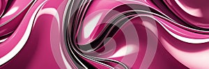 pink luxury smooth shiny metal theme curves pattern abstract ai generated