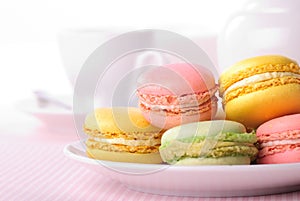 Pink macaroones