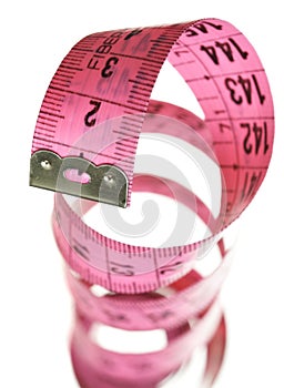 Pink measuring tape