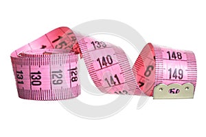 Pink measuring tape