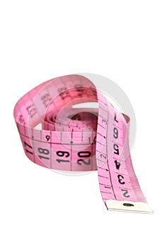 Pink measuring tape