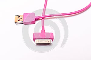 Pink Mobile phone cabler