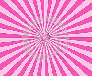 Pink modern stripe rays background. pink sunburst abstract.