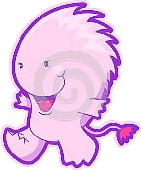 Pink Monster Vector