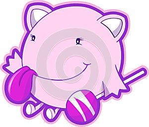 Pink Monster Vector