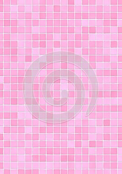 Pink mosaic tiles