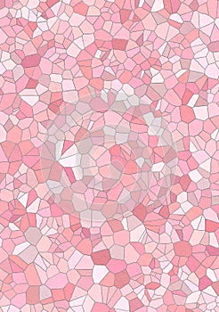 Pink mosaic tiles