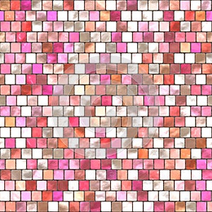 Pink Mosaic Tiling