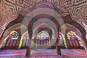 Pink Mosque in Shiraz, Iran