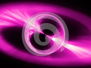 Pink mysterios object in space gamma ray burst