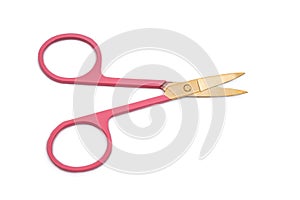 Pink nail scissors