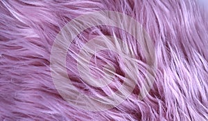 Pink natural fur