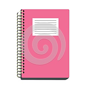 Pink notebook