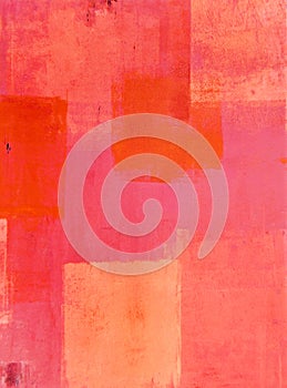 Pink and Orange Abstract Art Painting