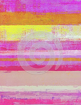 Pink and Orange Abstract Art Painting