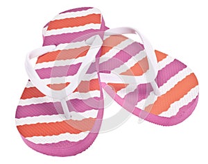 Pink and Orange Flip Flop Sandals