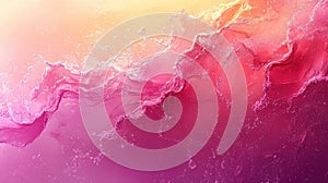 Abstract Pink and Orange Fluid Art Background