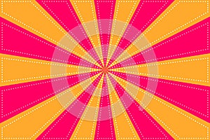 Pink and Orange Sunburst Pattern Background