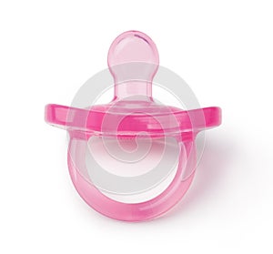 Pink orthodontic pacifier